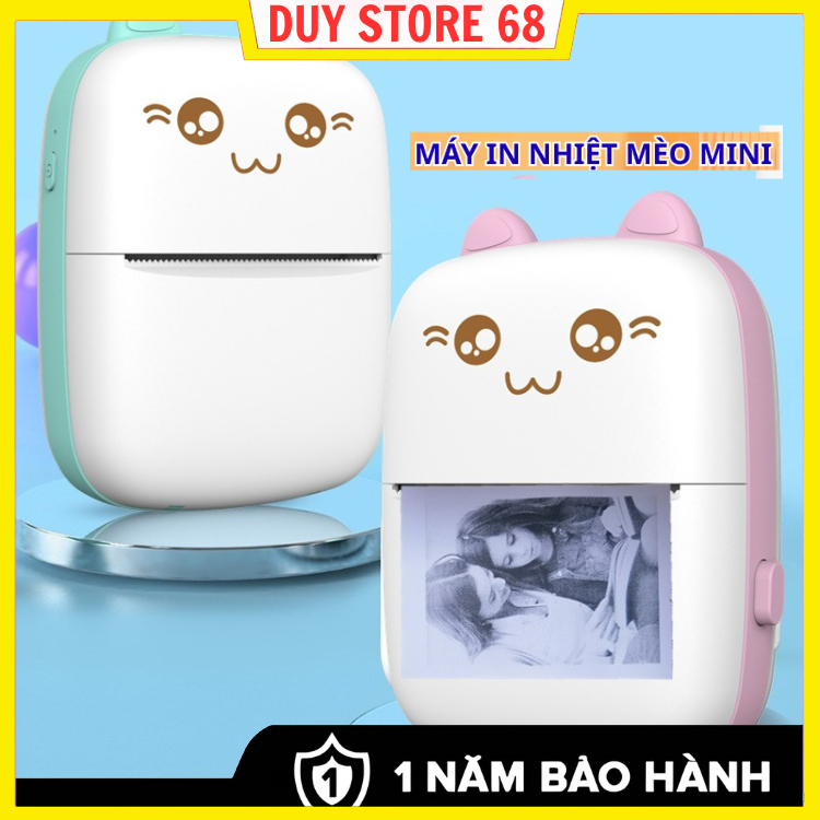 Handheld Mini Bluetooth Cat Printer, Receipt, Document, Float, Sticker ...