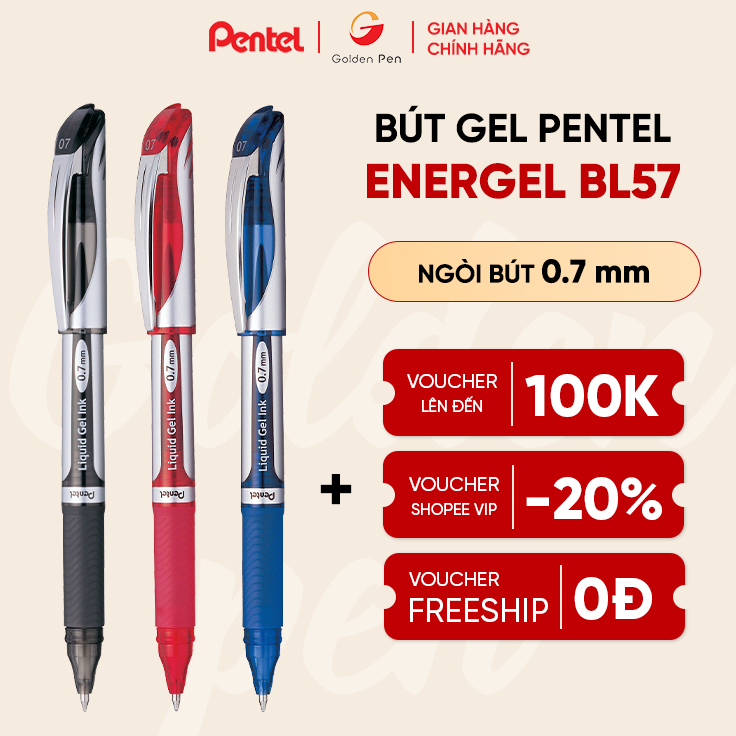Pentel Energel BL57 gel pen, premium signature pen, 0.7mm nib, writes ...