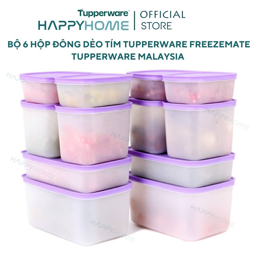 GENUINE VIOLET GEN II TUPPERWARE FREEZER STORAGE BOX SET | Shopee ...