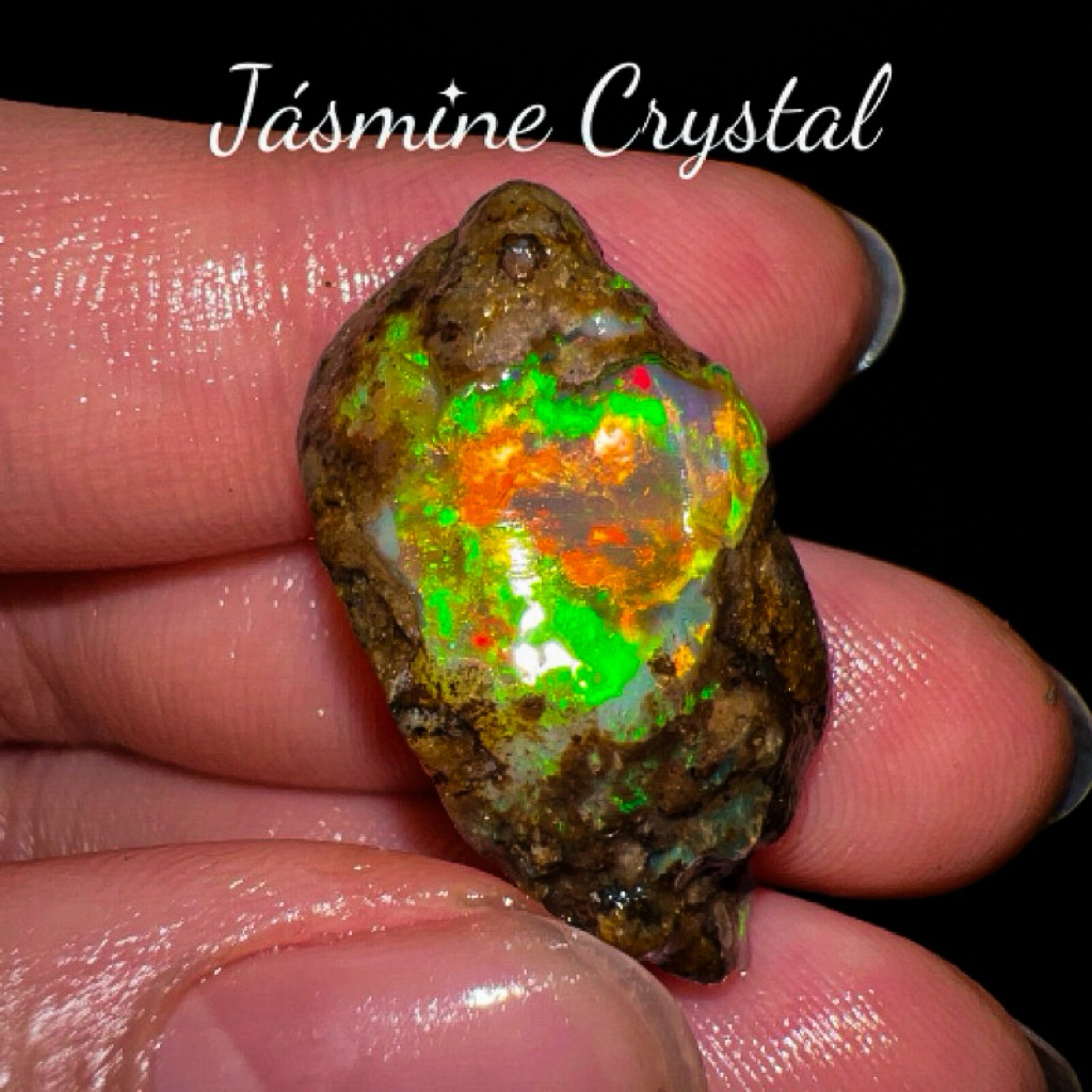 [16 carat] OPAL Rough Jásmine Crystal High Quality Collectible Dark ...