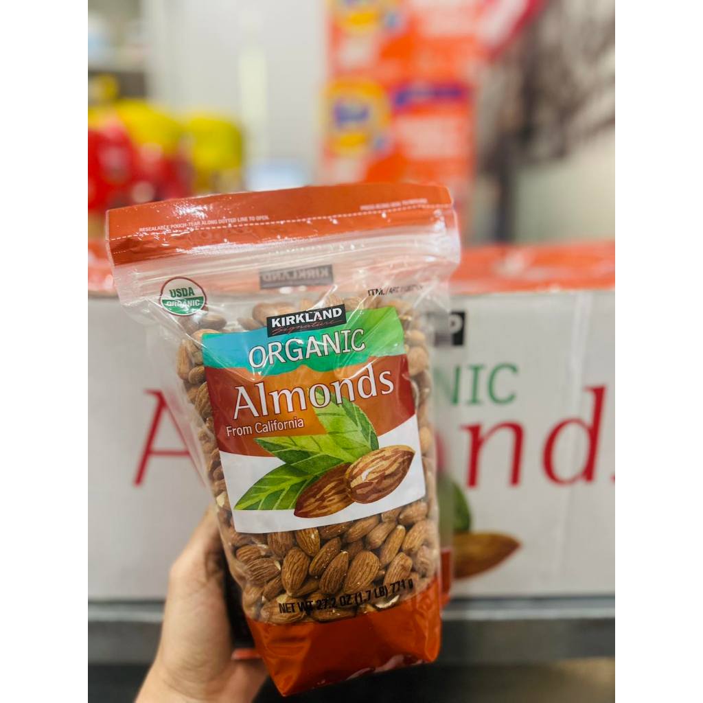 (date 7/2026) Kirkland Signature Organic Almonds 771g (Kirkland ...
