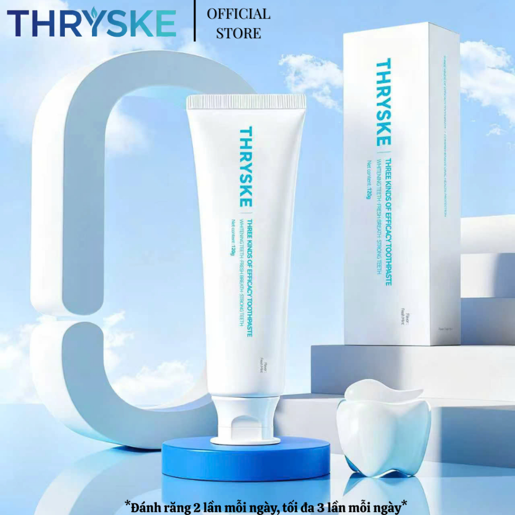 THRYSKE Toothpaste Fast Teeth Whitening Protects Dental Standard Teeth ...