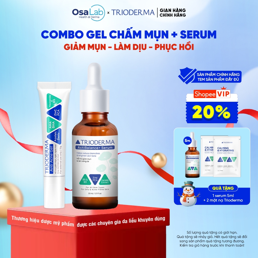 [ Trioderma ] Combo of Anti Acne Gel 15g and Trioderma dark spots ...