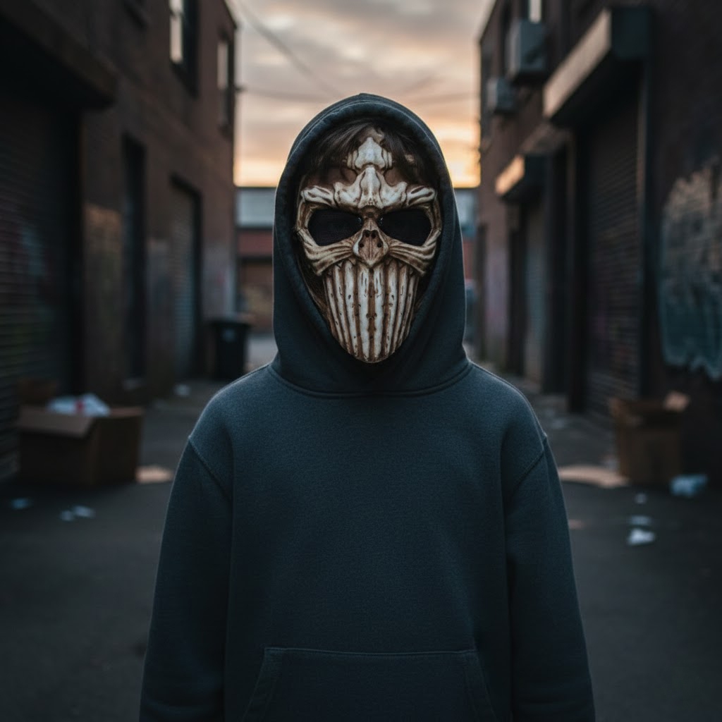 Grim Reaper warrior mask for Halloween costumes, studio display, stage ...
