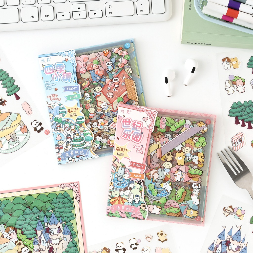 ZABC Sticker Collection - A Day in Kawaii Island: Miniature Landscape ...