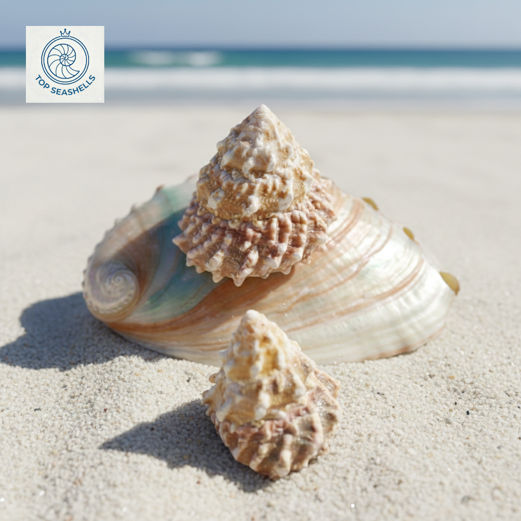 Trochus shells - Decorative snail shells of many sizes - Beautiful ...