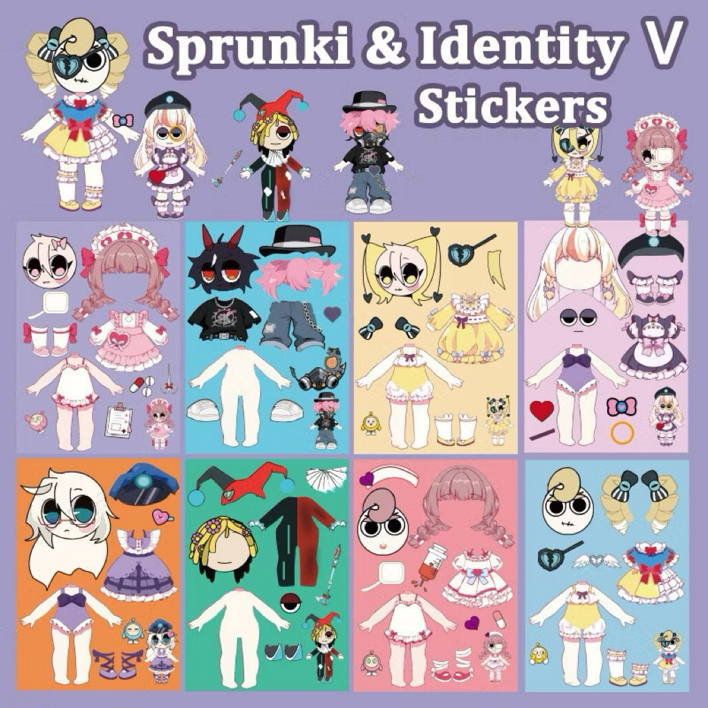 Sticker Sprunki and other cartoon styles Ideatity and Sanrio | Shopee ...