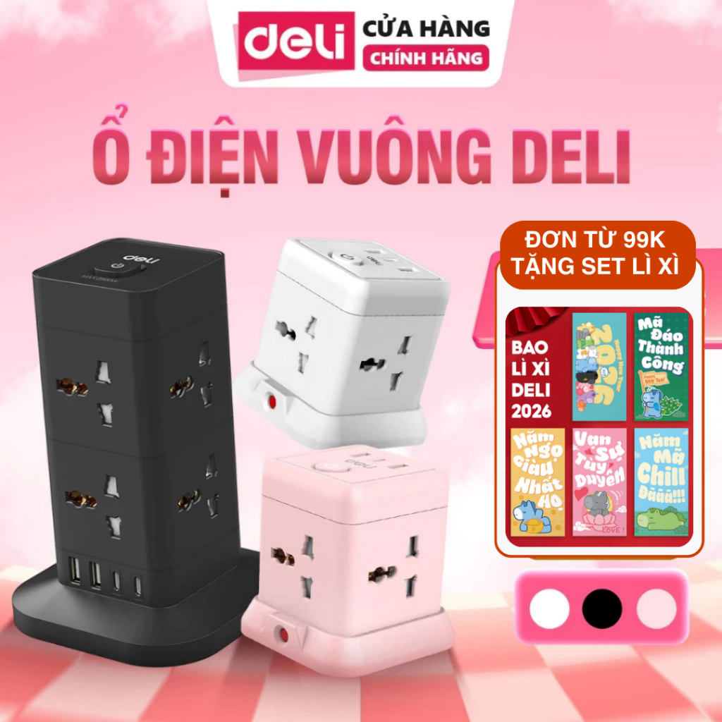 [BUY 1 GET 1 FREE] DELI USBTypeC 20W Fast Charging Cylindrical/Square ...