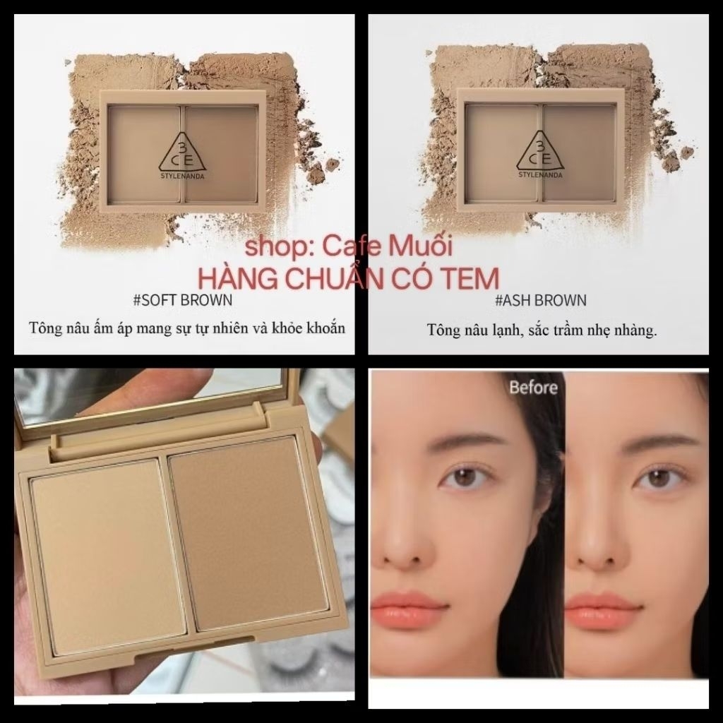 Contour Powder 2 Boxes 3 C E Con-tour Shading 8.5g | Shopee Philippines