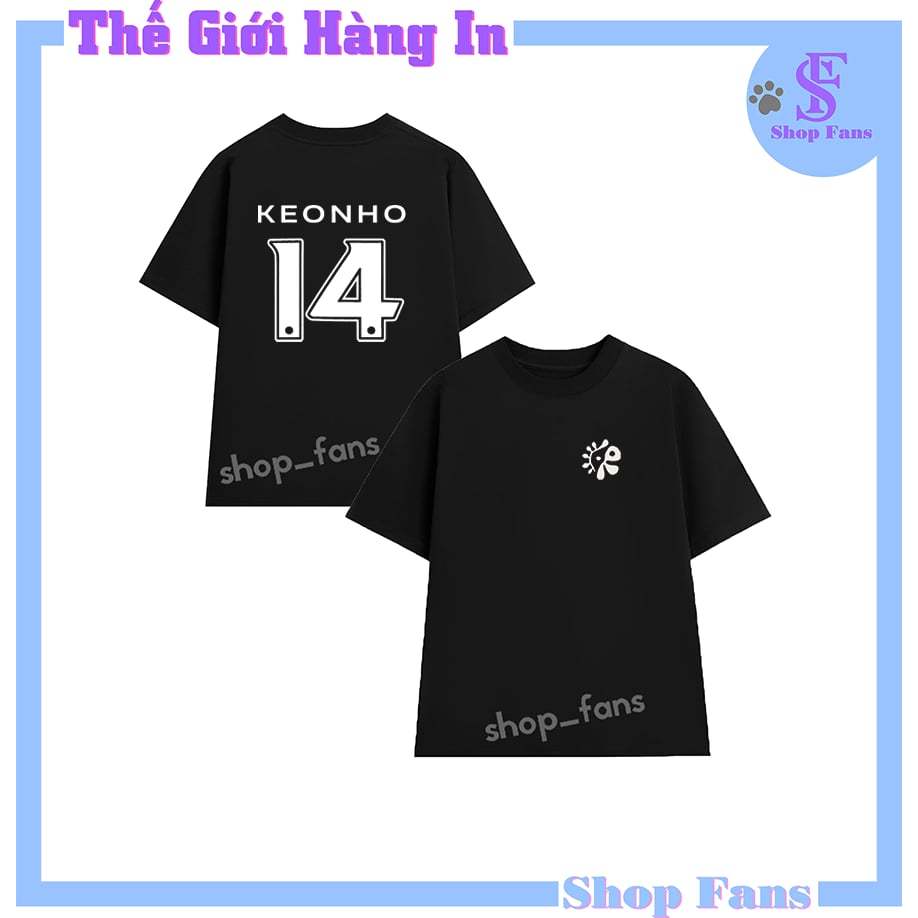 T-Shirt with Kpop Idol Group Name and Number Printed for Fans Both Men ...