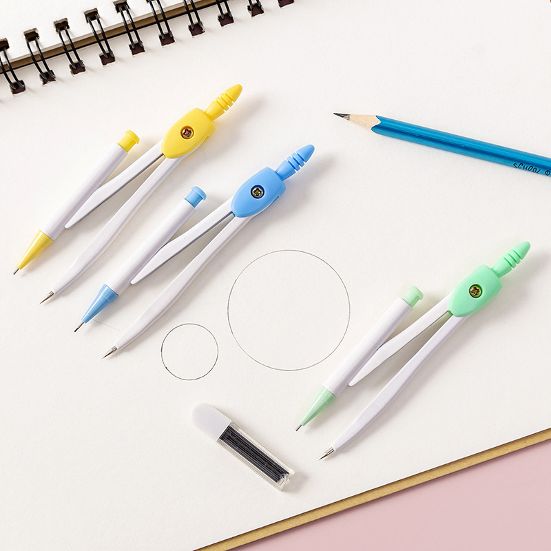 Pencil compass box for technical drawing students, student compass set ...