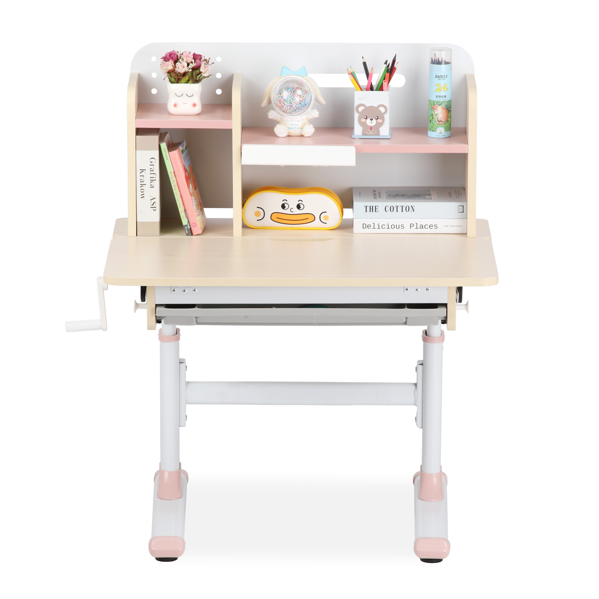 Ismart P80 Natural Wood Smart Desk And Chair Set | Shopee Philippines