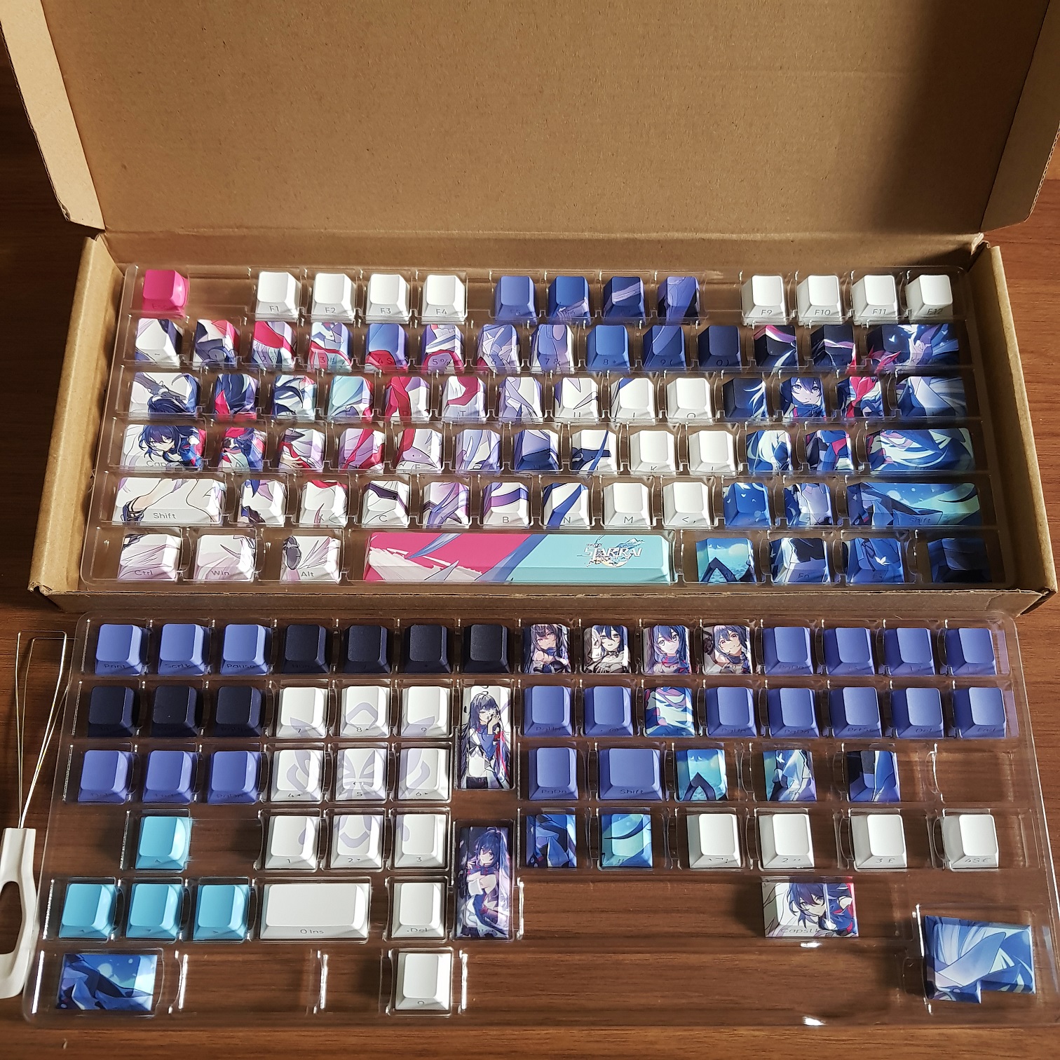 Honkai Keycap Star Rail Seele thick PBT through led in dyesub 5 sides