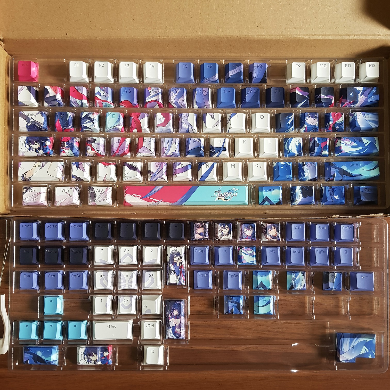 Honkai Keycap Star Rail Seele thick PBT through led in dyesub 5 sides
