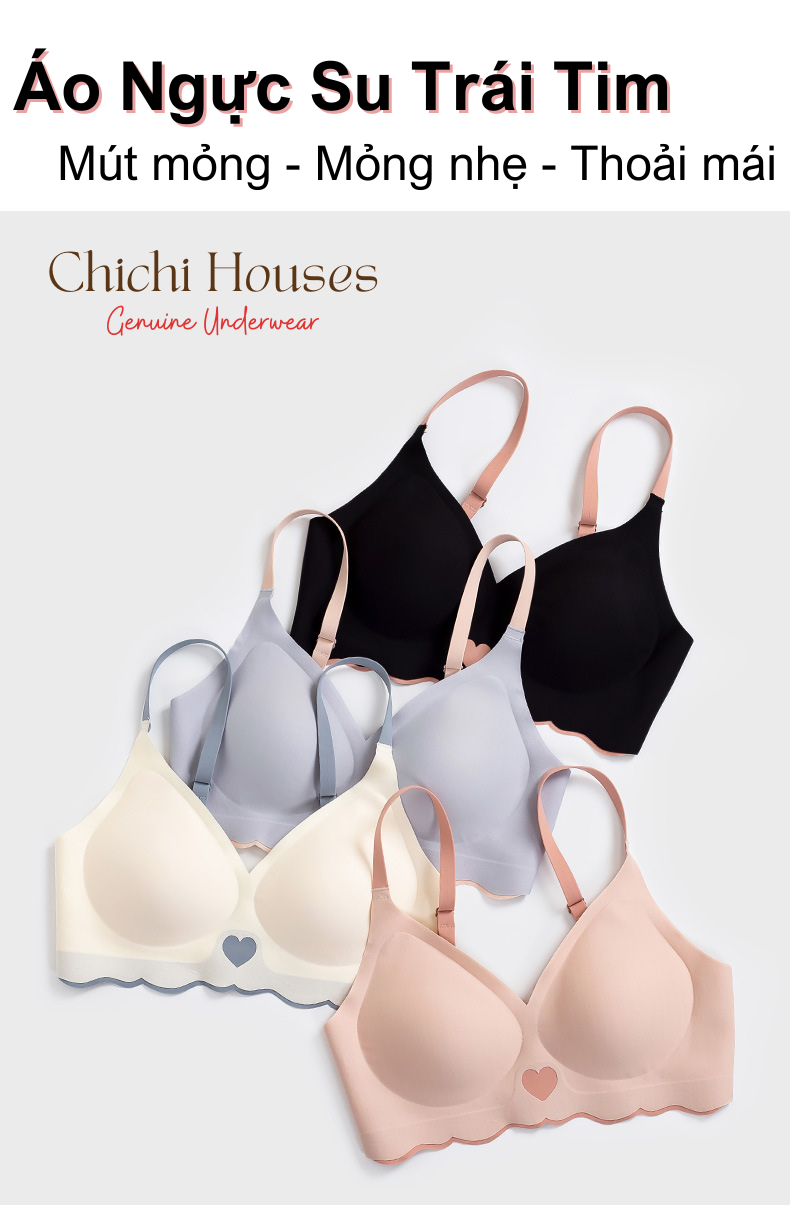 Rimless Padded Bra, 1Cm Thin Padded Breast Lift, Soft Cold Elastic Eva ...