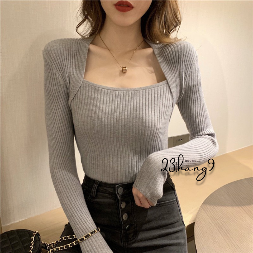 Women's sweater, women's long-sleeved sweater with chest cutout, white ...