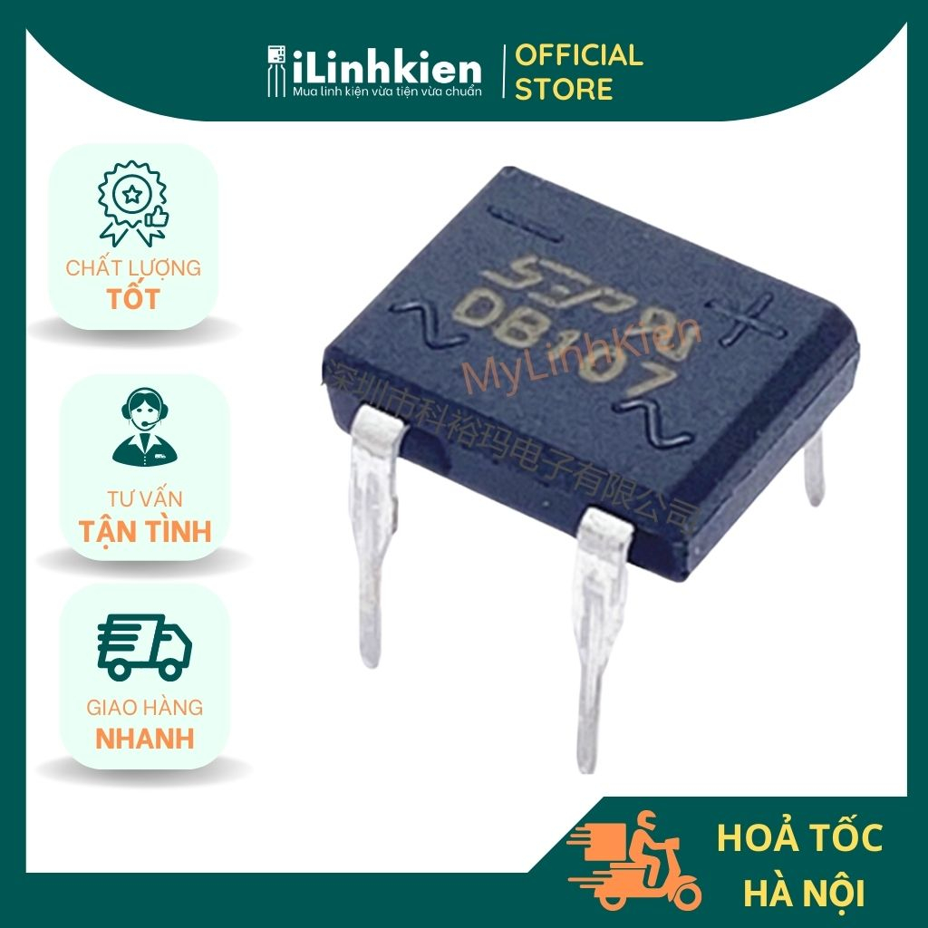 Db107 Genuine SEP high quality 1A 1000V DIP-4 bridge Diode. | Shopee ...