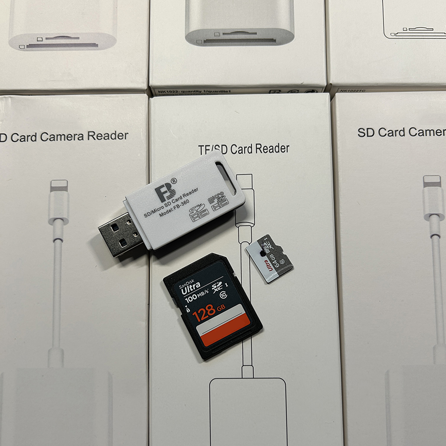 Camera micro sd memory card reader for phones, laptops, pc, tablets