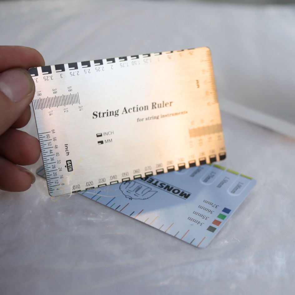 Rizo guitar action Ruler of all kinds - measure action to align guitar ...