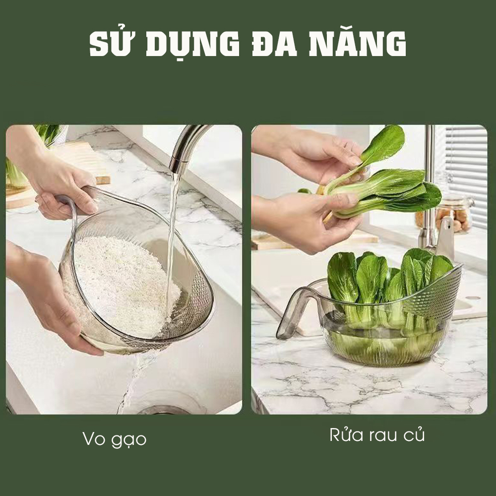 Fruit and vegetable washing basket, rice washing basket designed with