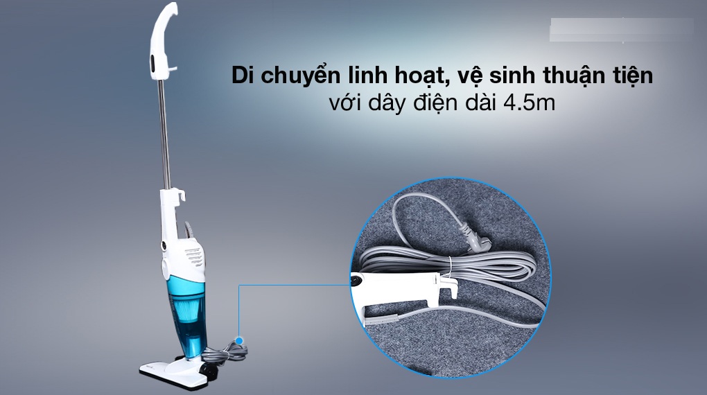 Deerma DX118C / DX115C corded handheld vacuum cleaner 2 in 1 with 3