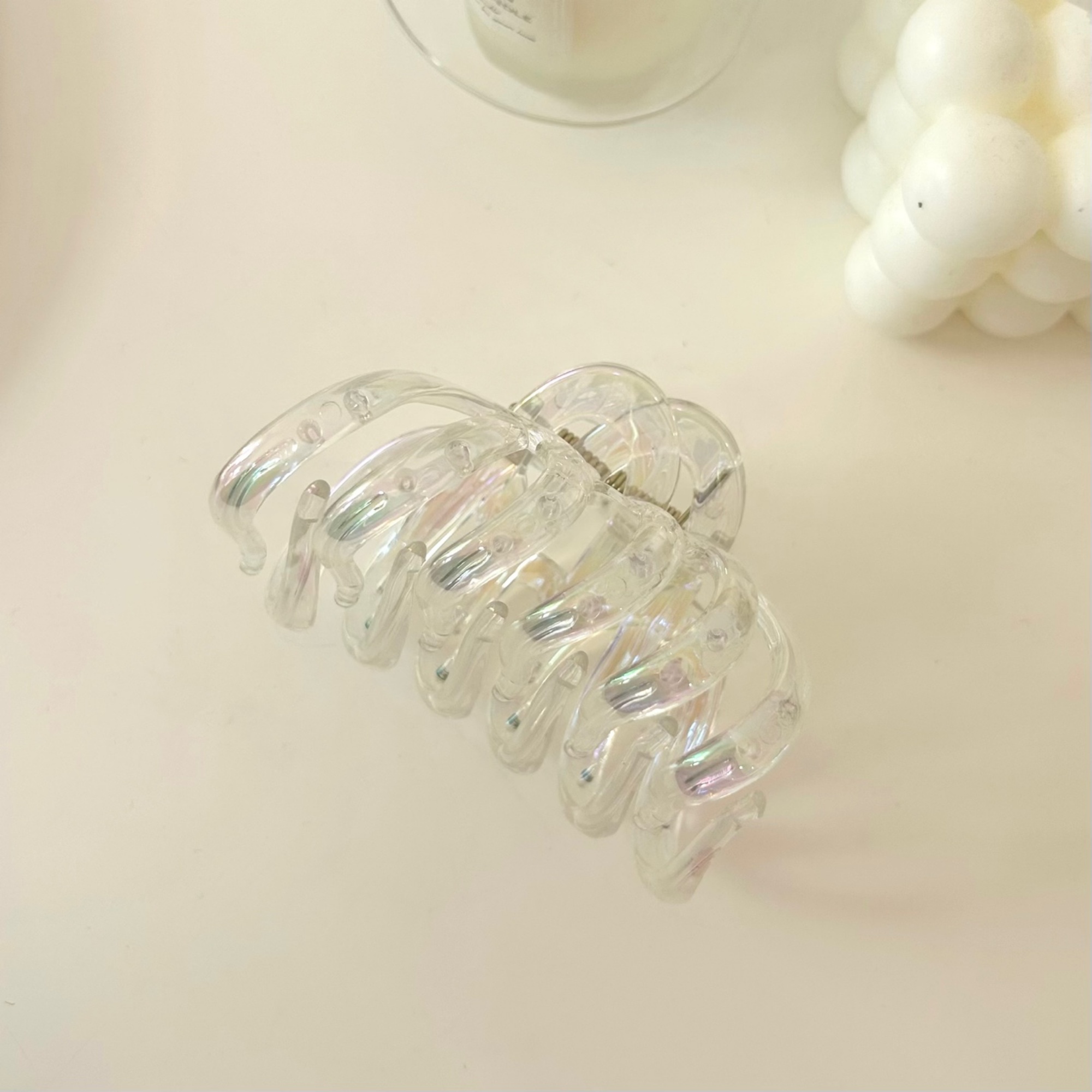 Modleaf Orora ari cute fashion transparent hair clip Korean pin ...