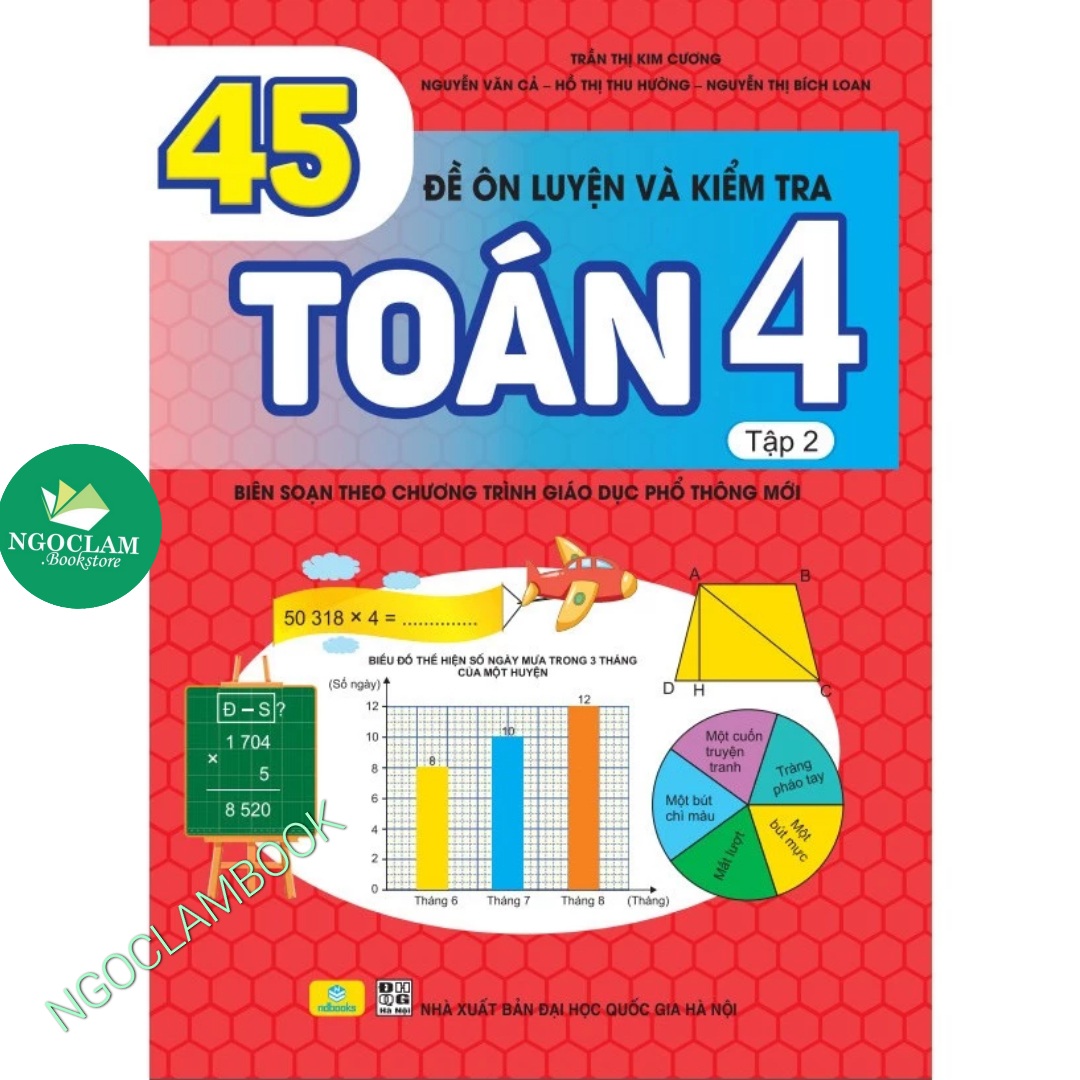 Book - 45 Math 4 review and test questions, volume 2 | Shopee Philippines