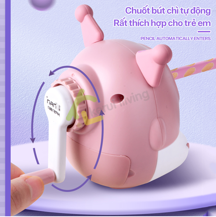 PIKUP panda pencil sharpener, creative Kuromi for kids, cute colored ...