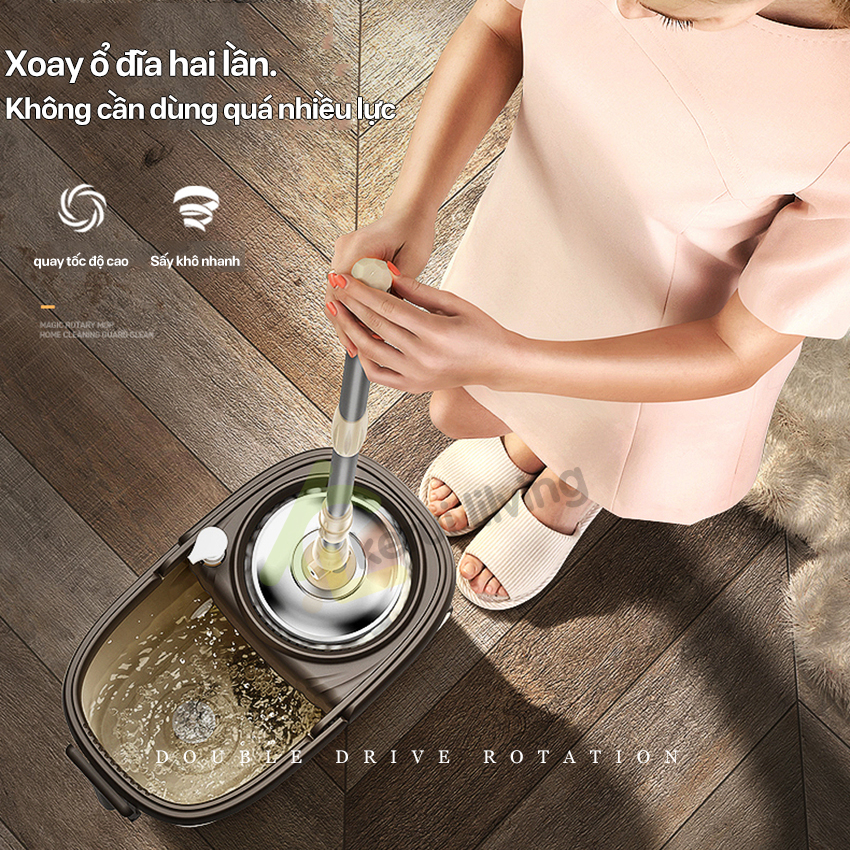 Smart 360-degree rotating mop; Rotating mop set, Mop brush; Smart Mop ...