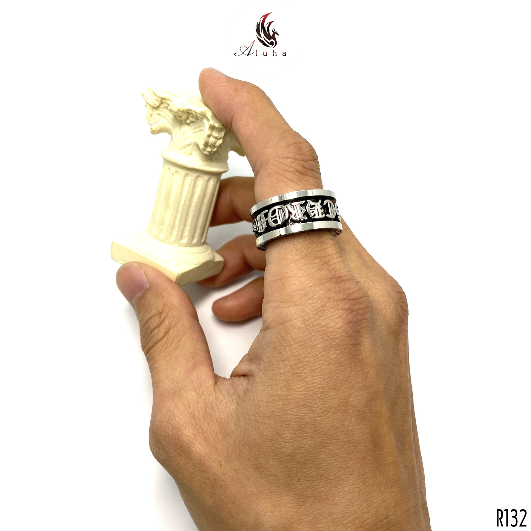 Chrome Heart rotatable stainless titanium ring version with 2000