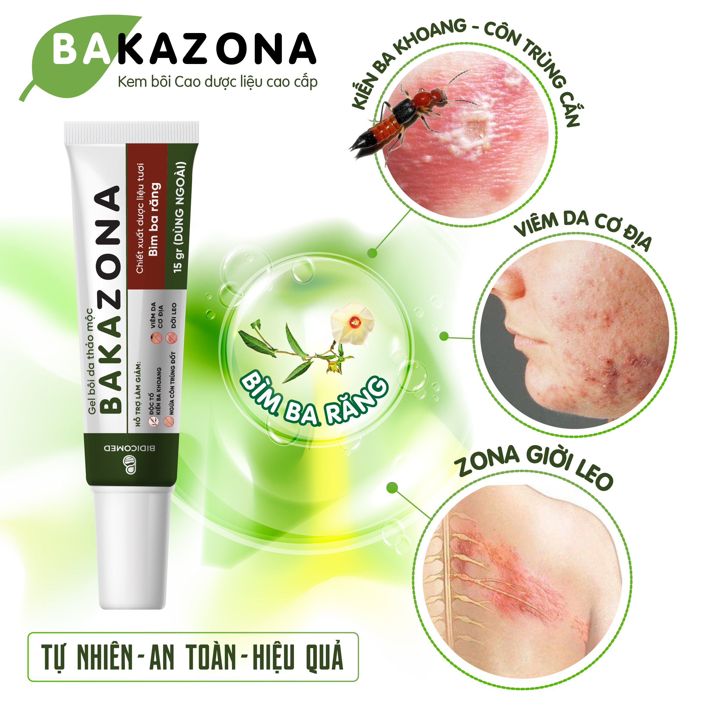 Bakazona Gel for ants, shingles, shingles, Bidicomed insect bites (15g ...