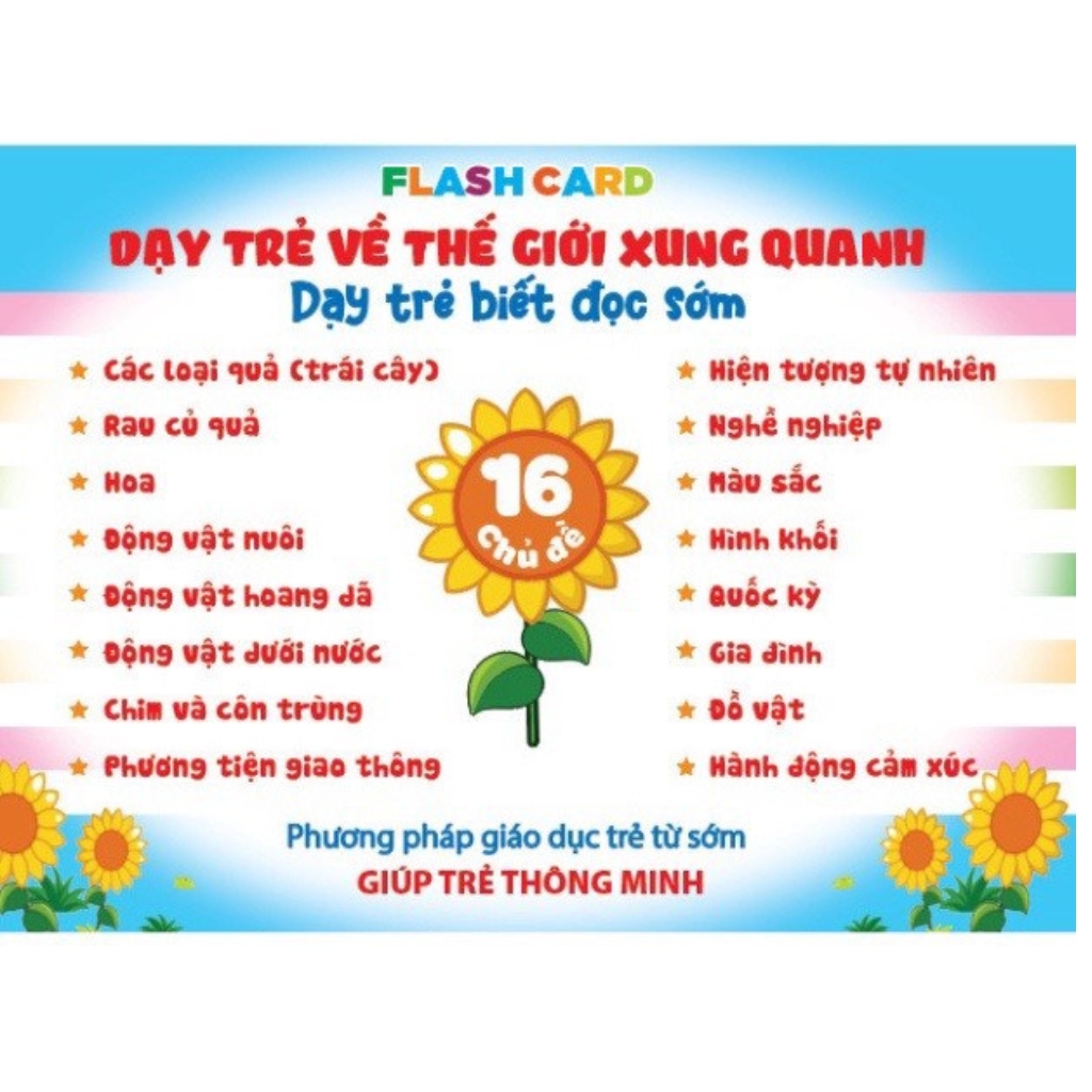 Glenn Doman Method Smart Learning Cards for Children Includes 16 Topics ...