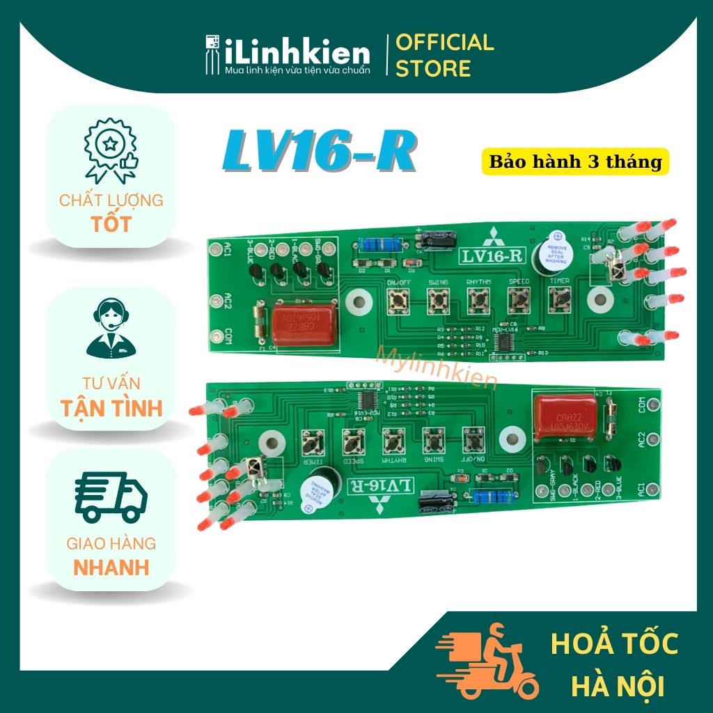 Mitsubishi LV16R W16R remote control fan board for standing fans