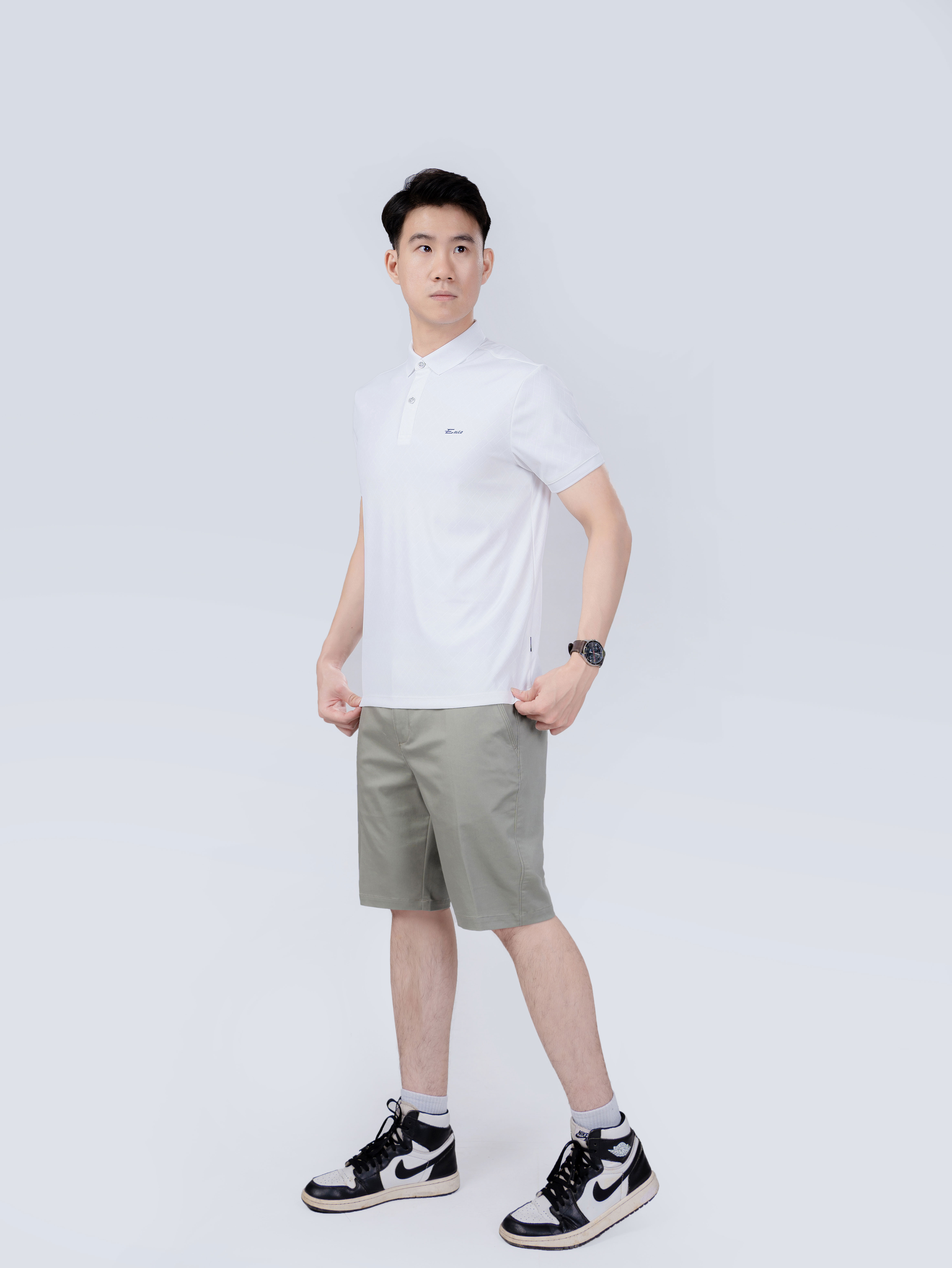 Enilo OFFICIAL men's polo shirt, cool material with 4-way stretch, men ...