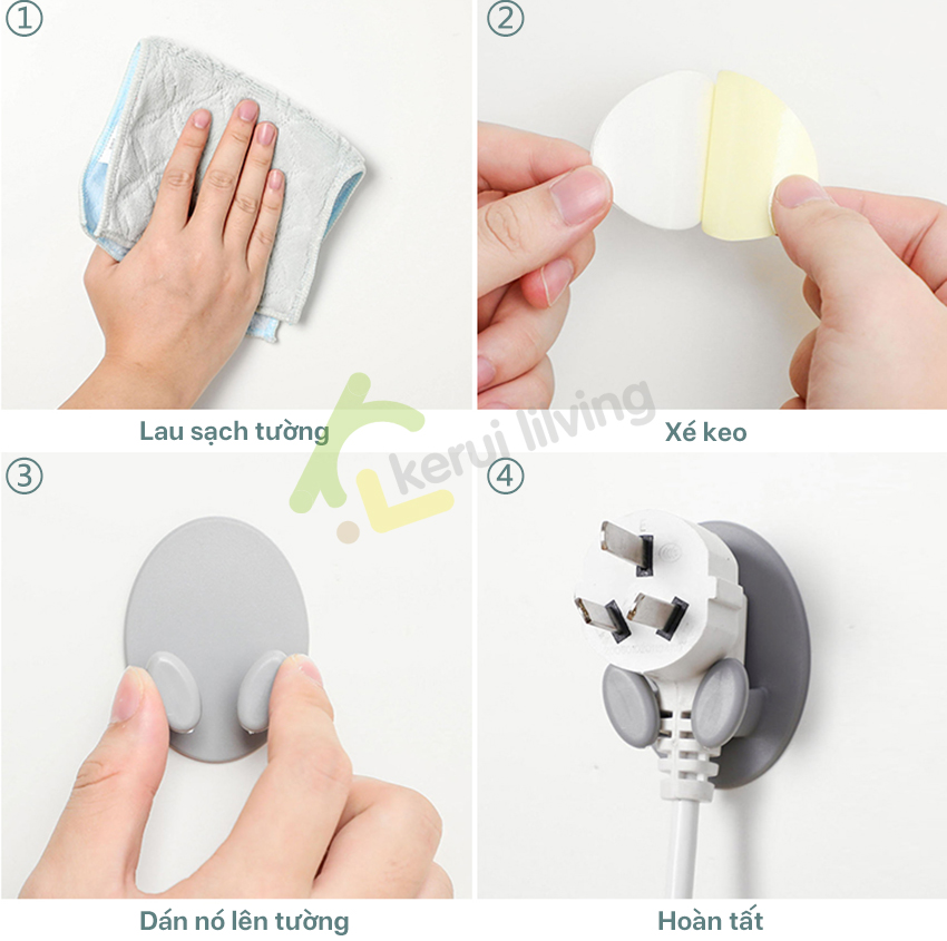 KWAI power plug hanger, razor hanger, wall sticker hanger, power plug ...