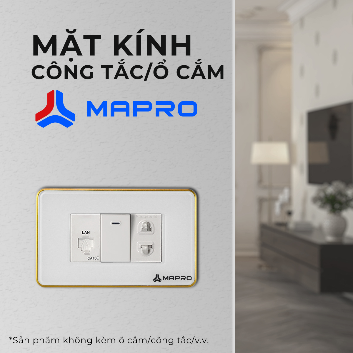 High quality Mapro gold-rimmed socket glass, 3 beads or double socket ...