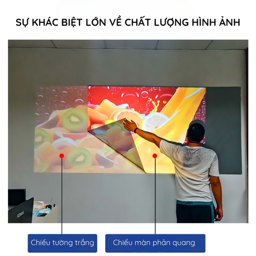 SWI/KAW wall mounted reflective projection screen - Enhances image ...