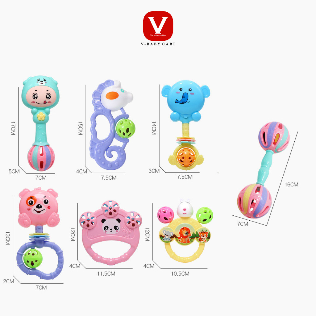 Colorful Dice Rattle Toys for Children (RANDOM DELIVERY) | Shopee ...