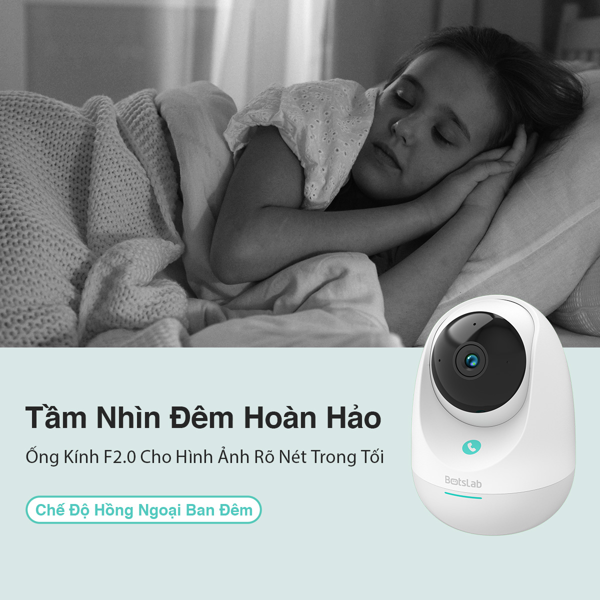 Botslab C213 360 Rotating Indoor Wifi Camera with AI Integration