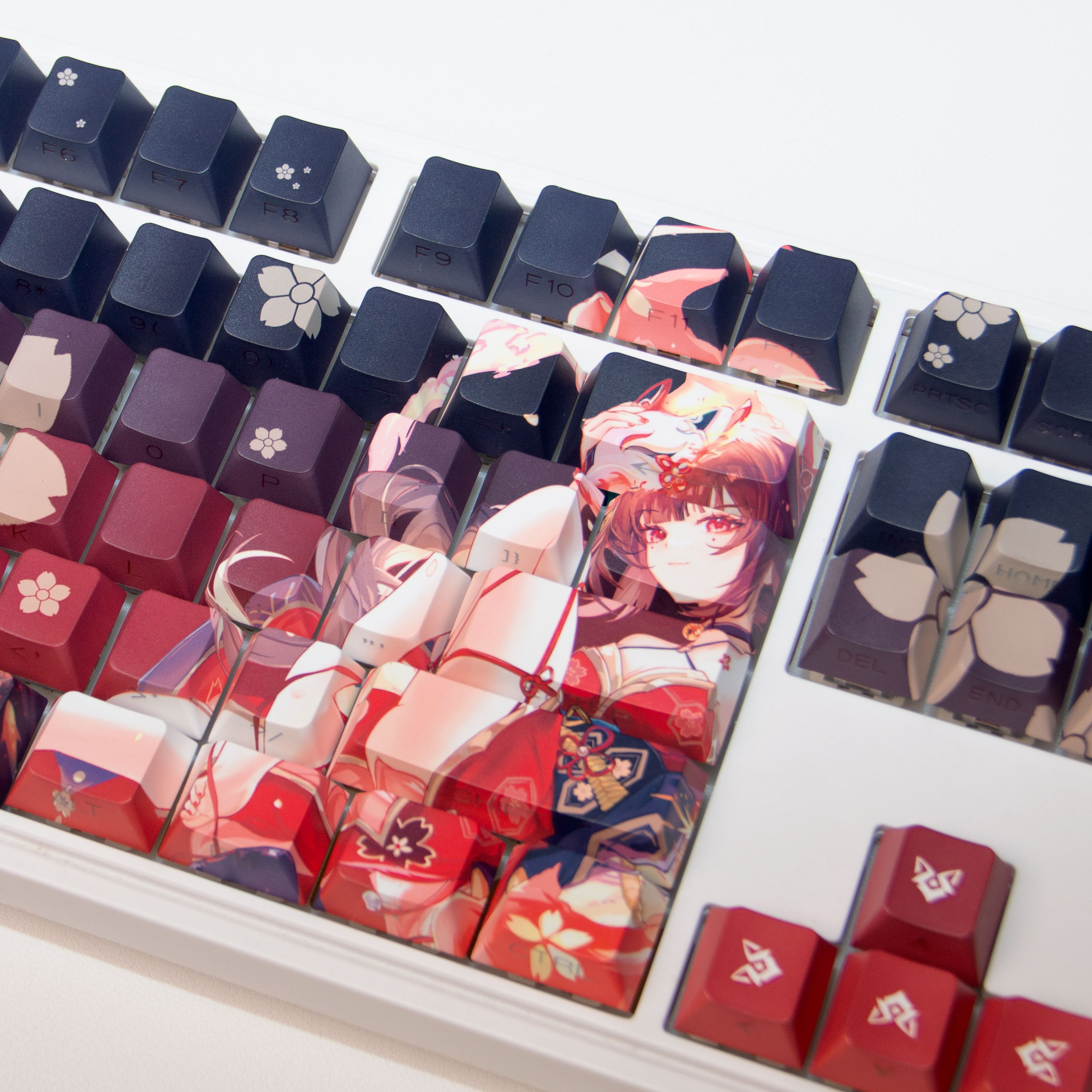 Honkai Keycap: Star Rail Sparkle thick PBT through led in dyesub 5 ...