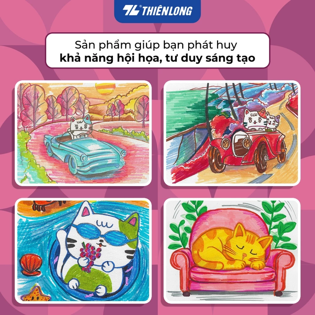 Fiber Pen Thien Long Colokit 20 colors Basic FP-C03 - Bright colors ...