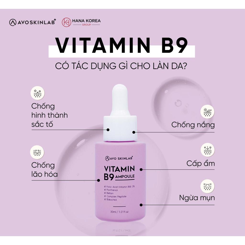 AVO vitamin B9 skin recovery Serum 30ml, helps soothe the skin ...
