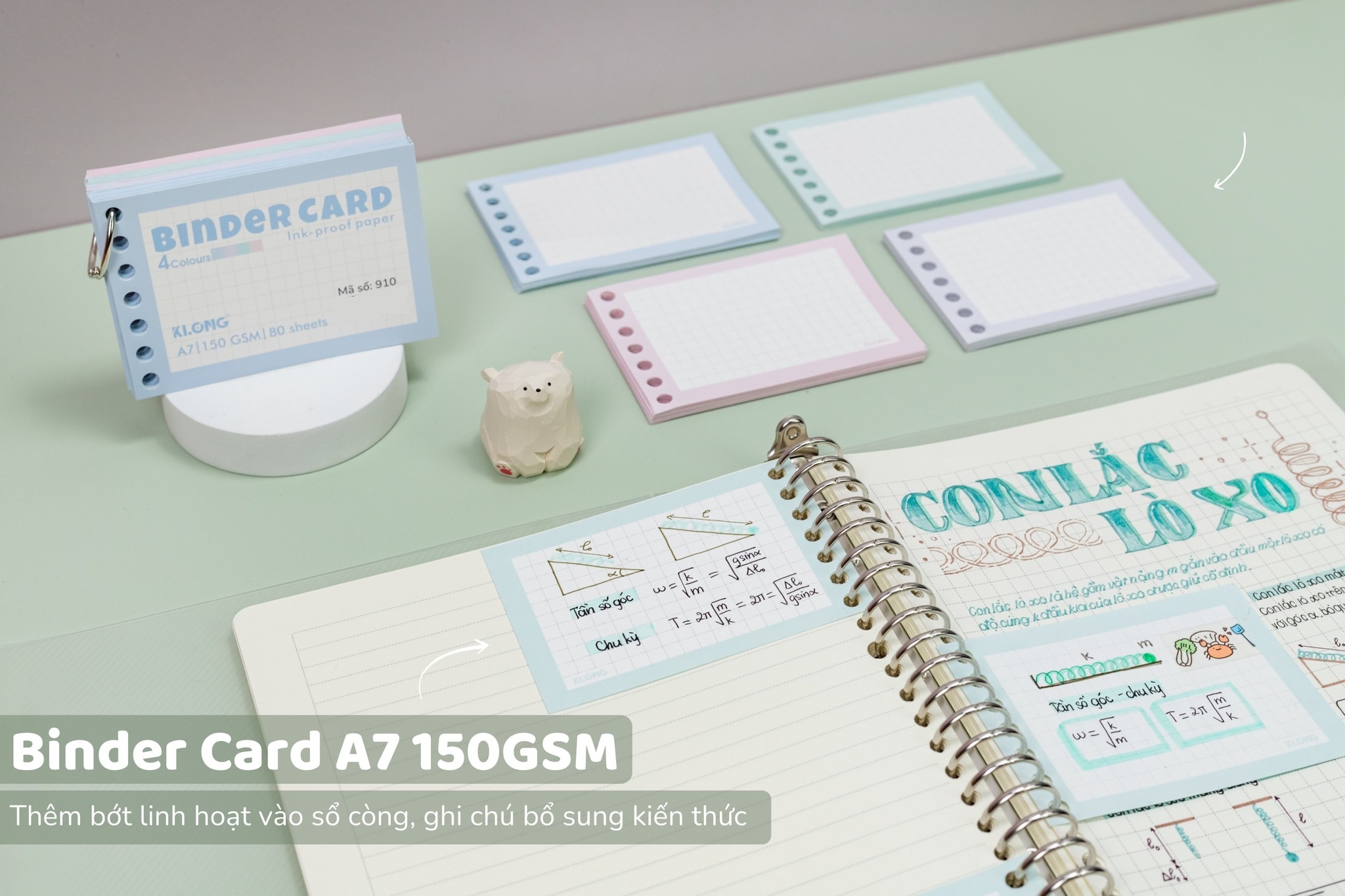 Binder Card file 80 sheets A7 4 colors 150/76; MS: 910 | Shopee Philippines