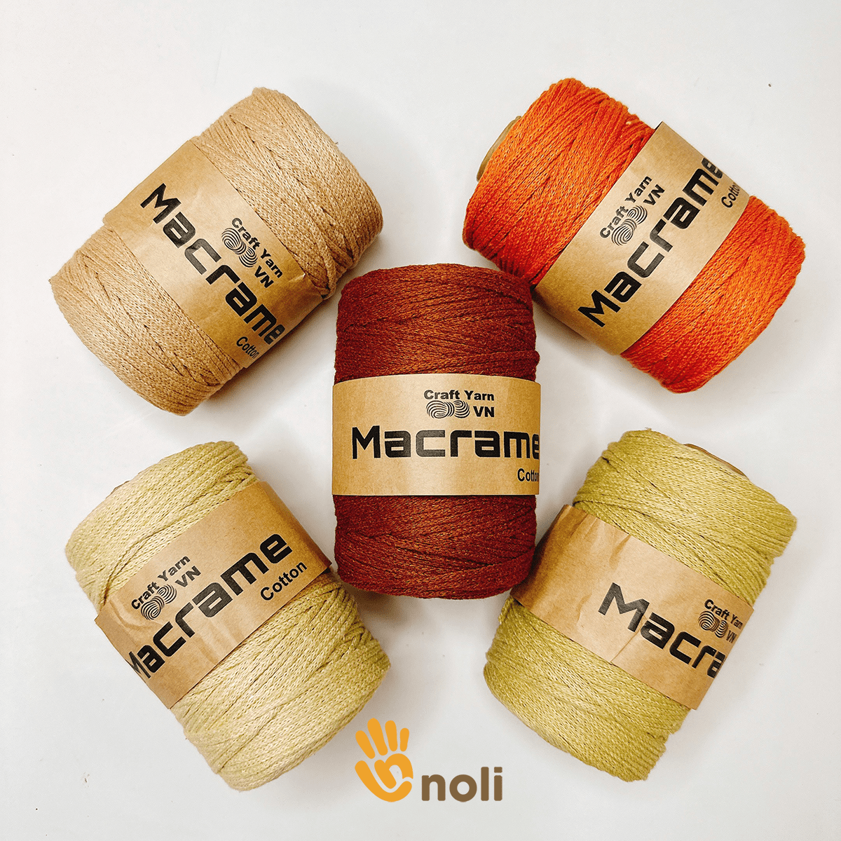 3mm Macrame cotton rope Craft Yarn VN specializes in CNY ropes, bag ...