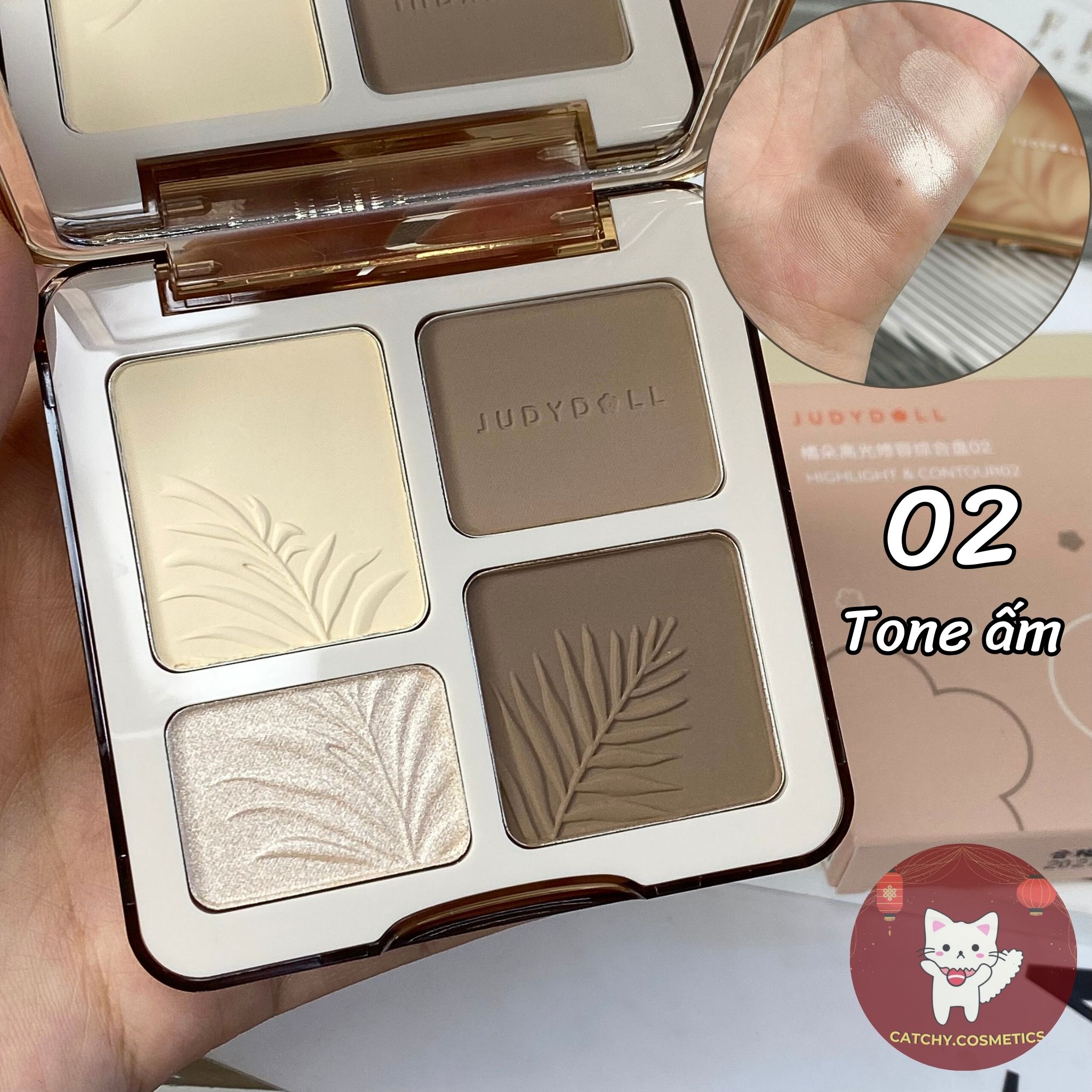 [JUDYDOLL] Judydoll Contouring Powder Palette with Highlighter 4 Boxes