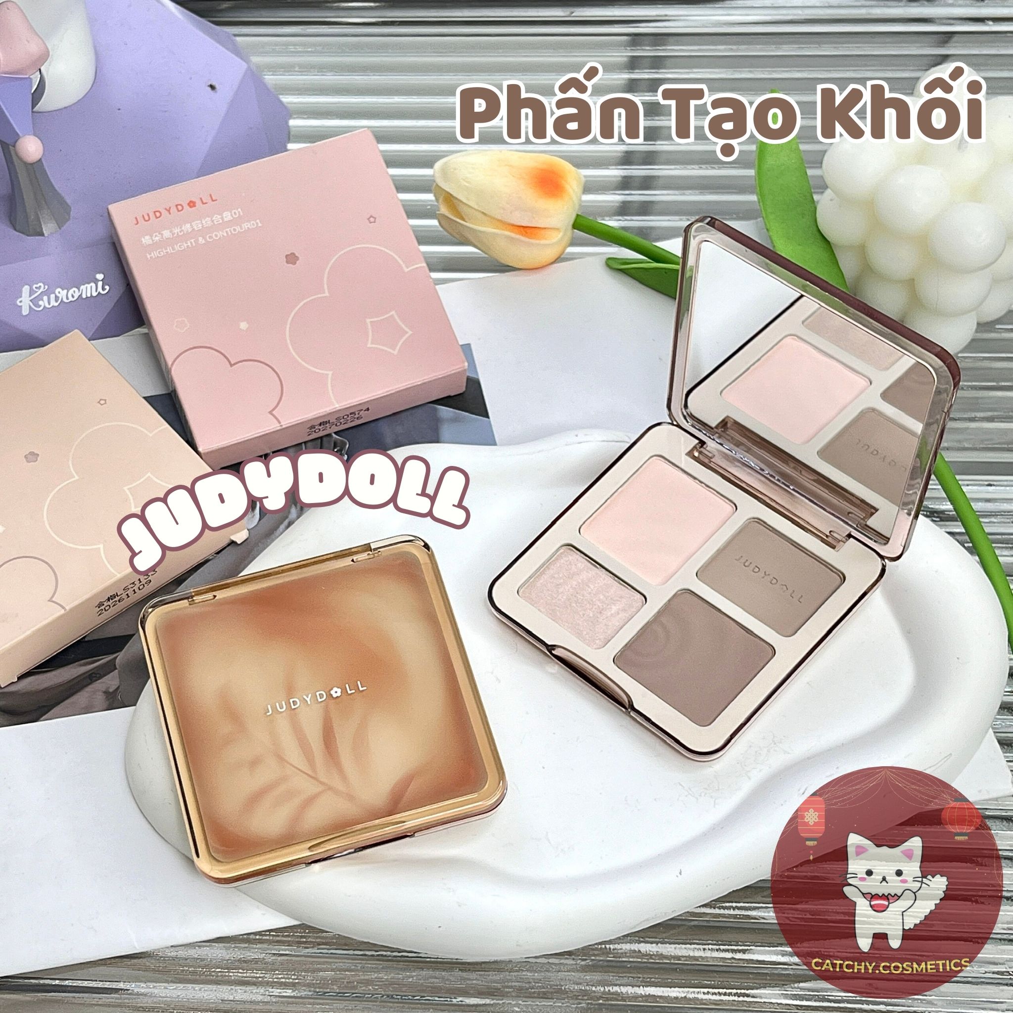[JUDYDOLL] Judydoll Contouring Powder Palette with Highlighter 4 Boxes