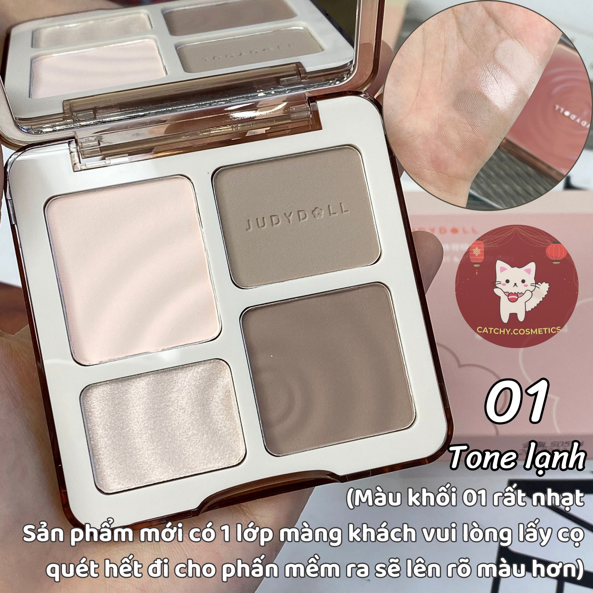 [JUDYDOLL] Judydoll Contouring Powder Palette with Highlighter 4 Boxes