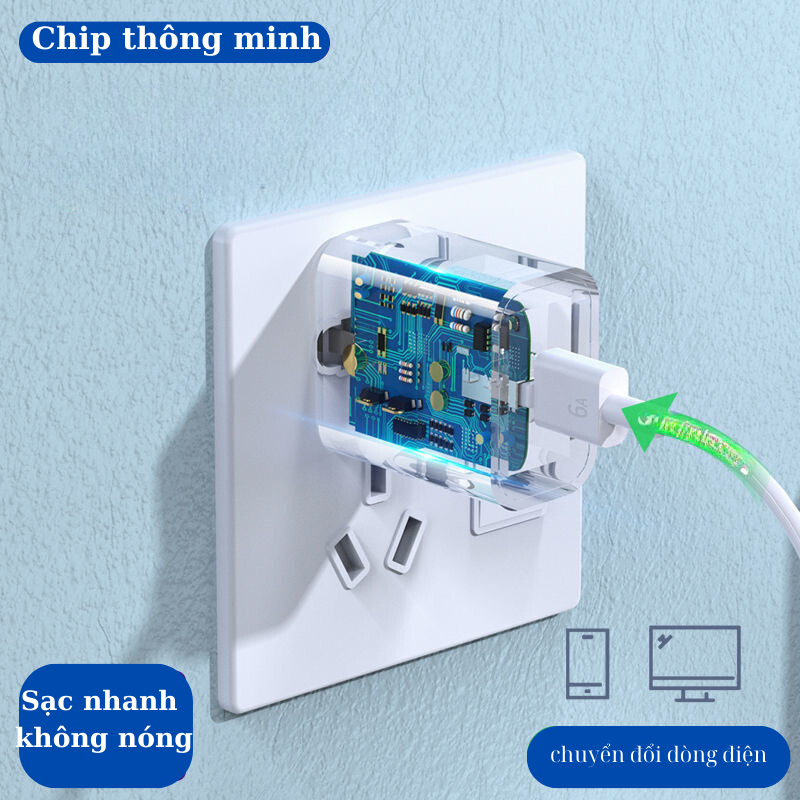 20w PD fast charger with TypeC fast charging cable does not heat up