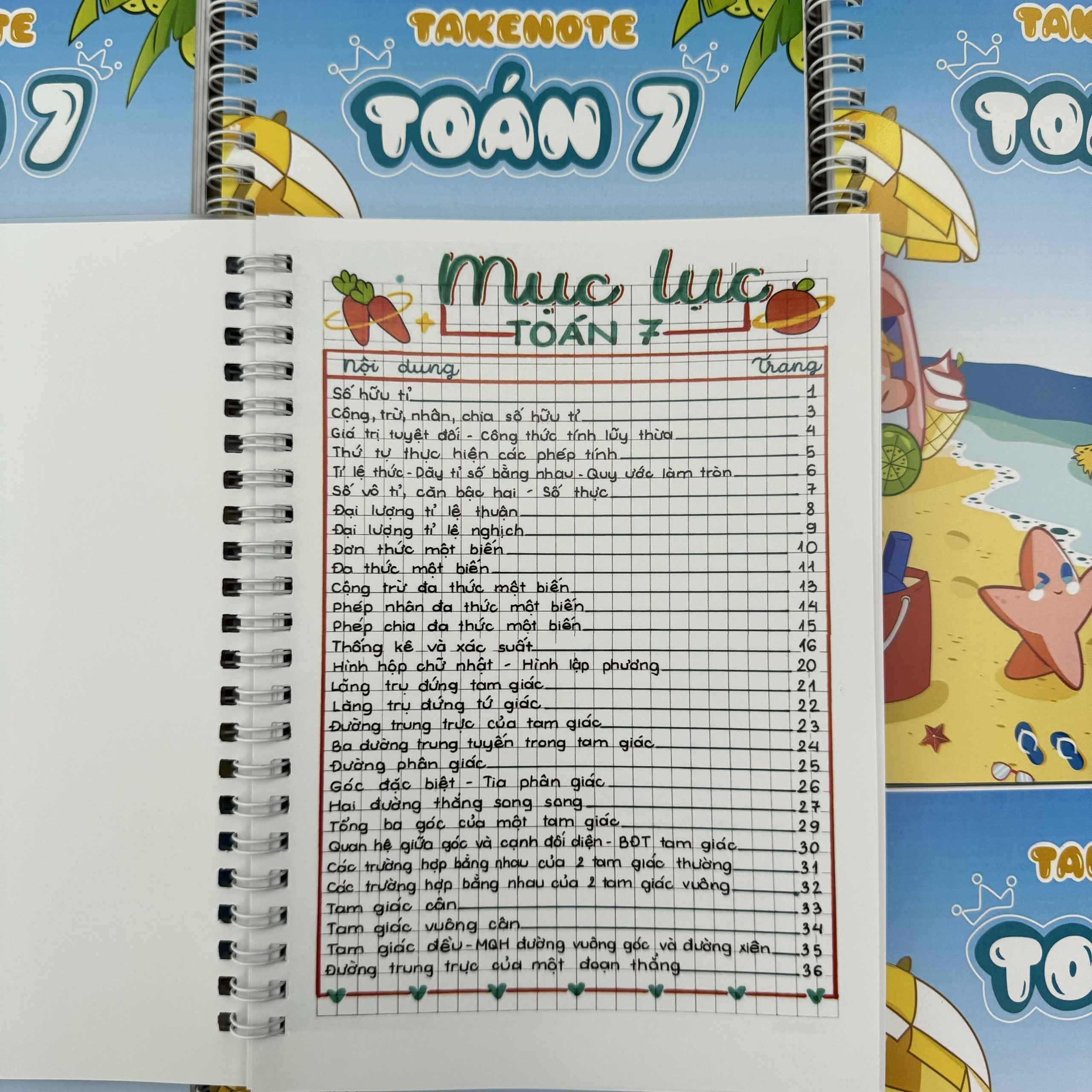 Complete set of Takenote notebooks for grade 7 (paper size A5) | Shopee ...
