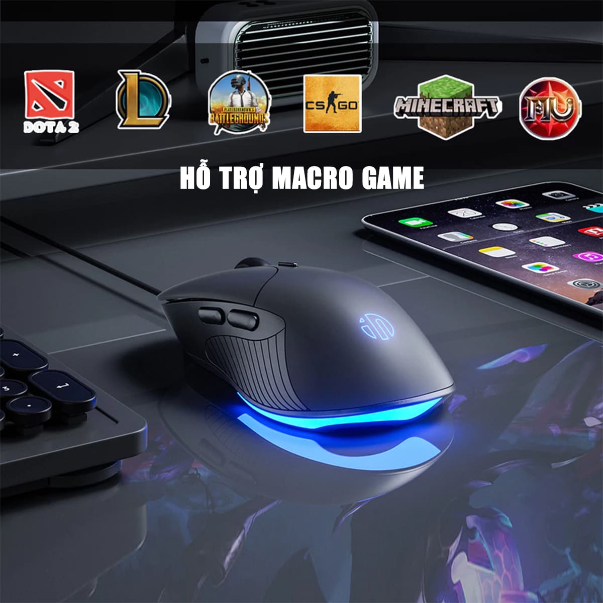 Inphic B2 Wired Gaming Mouse 8800 DPI USB - Inphic Ergonomic Silent ...